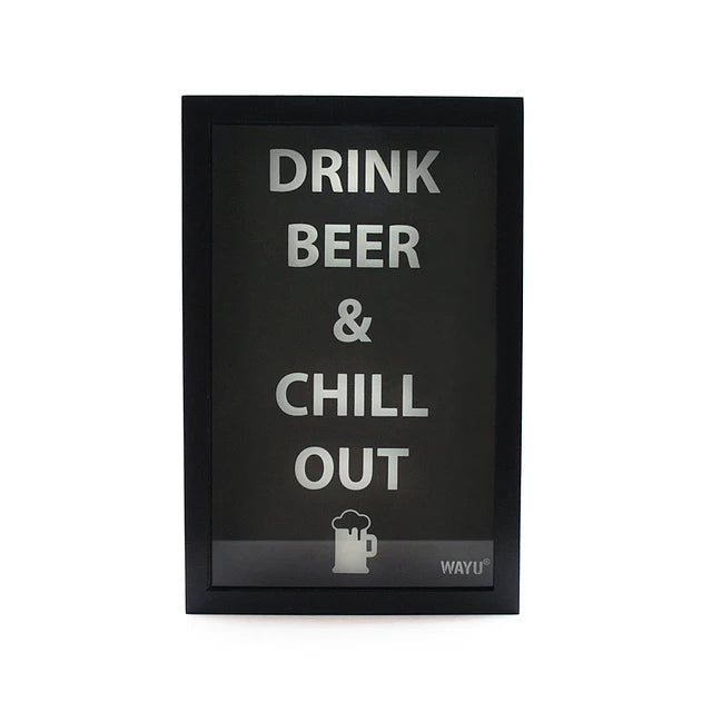 Cuadro Porta Tapas De Cerveza Wayu