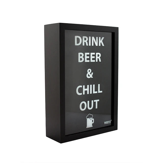 Cuadro Porta Tapas De Cerveza Wayu