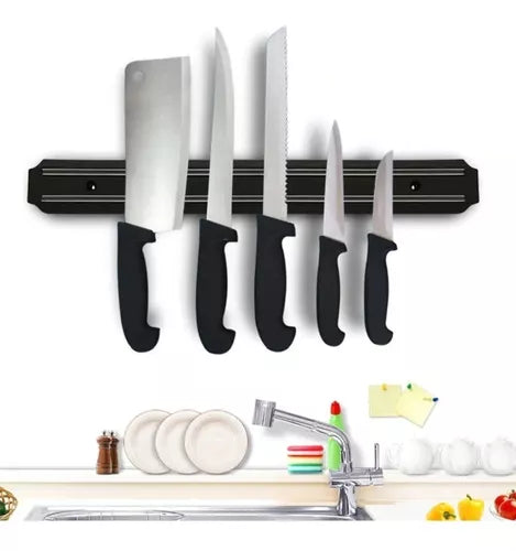 Barra Magnética Imán 38cm Cuchillos Utensilios Herramientas