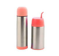Set Termo Bala 500ml + Termo Mate 400ml Rosado Keep