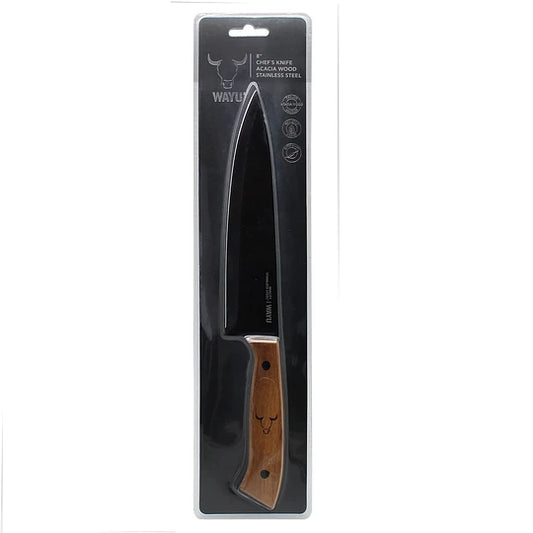 CUCHILLO 8" WAYU MANGO DE MADERA