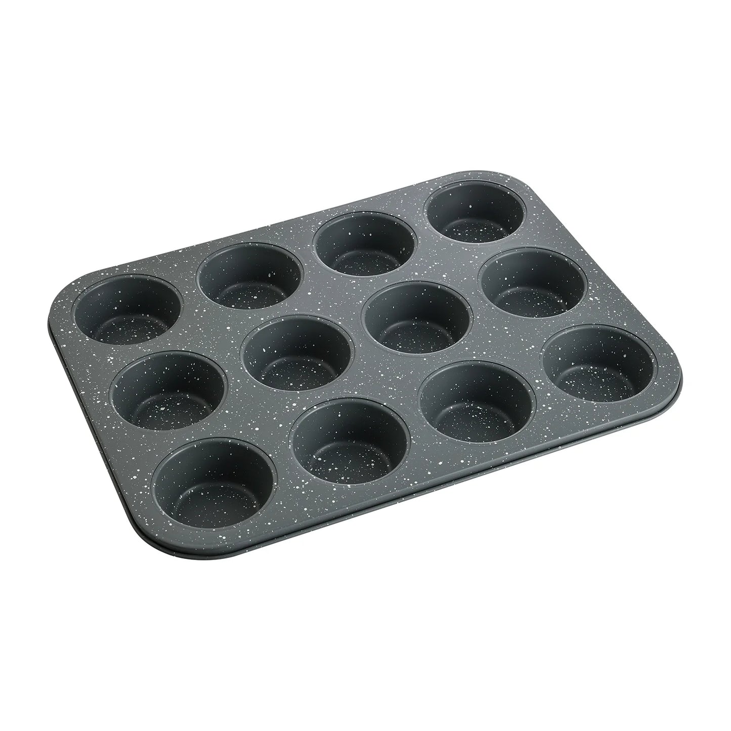 MOLDE 12 MUFFINS ORION ACERO AL CARBONO CON ANTIADHERENTE