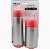 Set Termo Bala 500ml + Termo Mate 400ml Rosado Keep